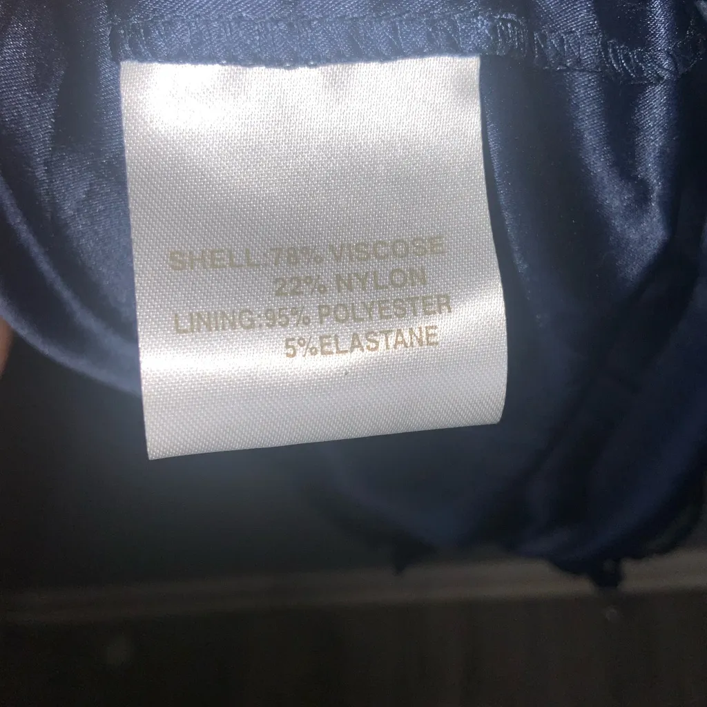 Kachel Anthropologie Blue Lace Overlay Tiered Sweetheart Long Sleeve Dress 12 - Image 14