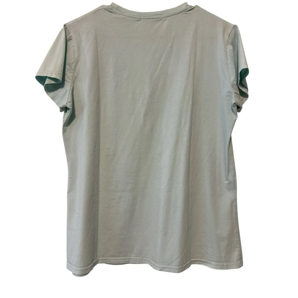 Vinizbena Italian Designer Tee Mint Green Embellished Handbag & Roses T - Image 2