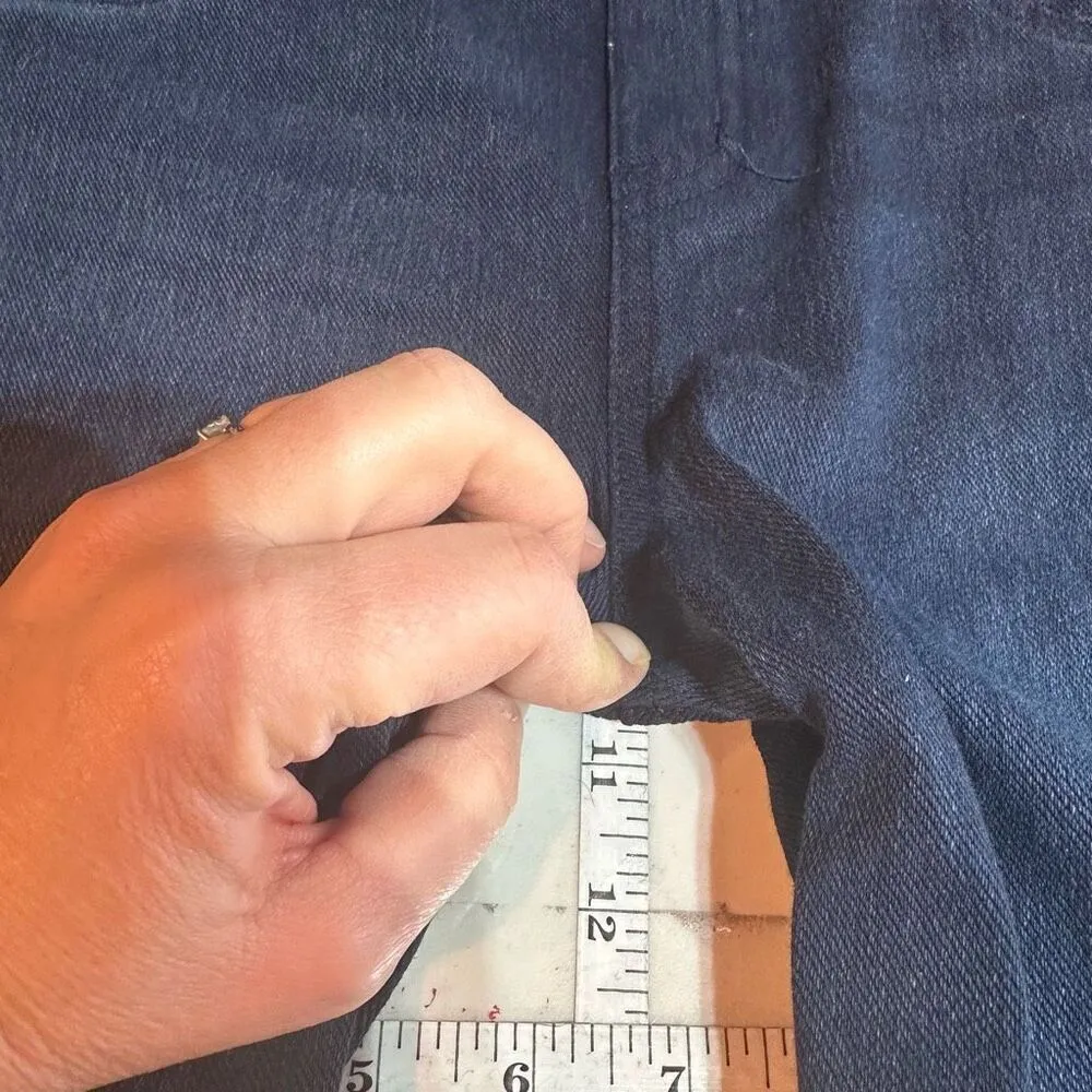 NWT Spanx Women's Slim Fit Jean-ish Ankle Leggings Blue Dark Wash Size Medium‎ - Image 5