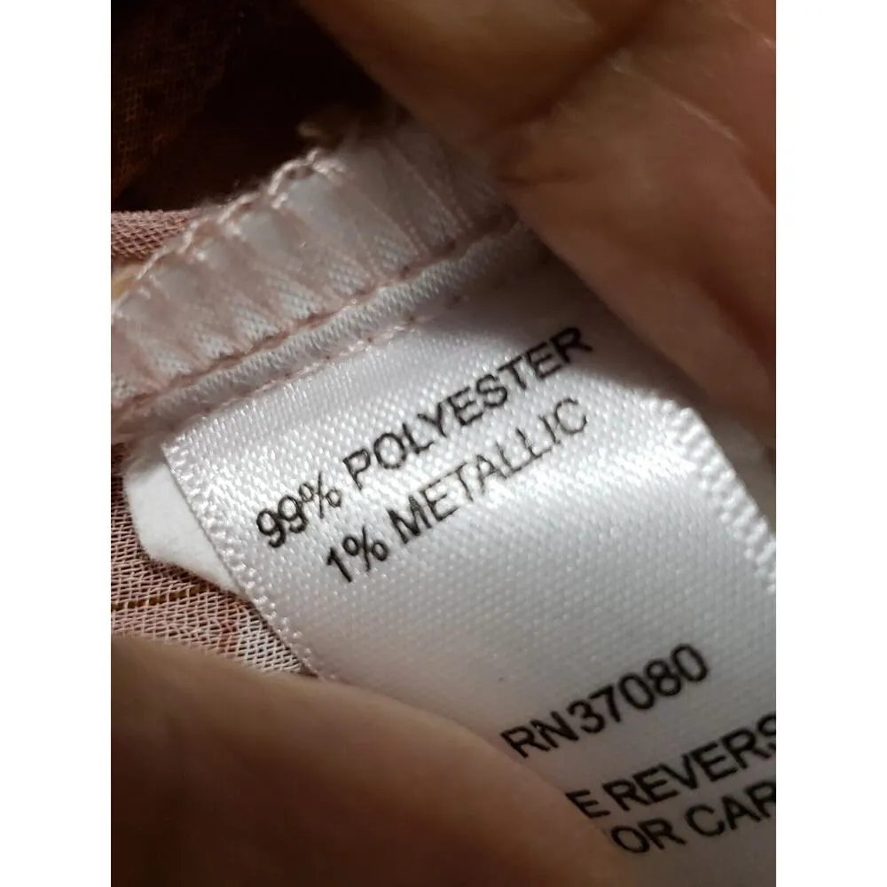 Est. 1946 Women's Brown Polyester Casual Round Neck Long Sleeve Top Blouse XL - Image 8