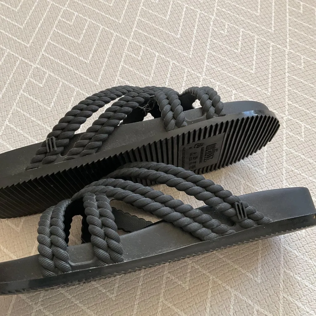 Melissa Black Braid gel slippers Slide size6 eu37 - Image 3