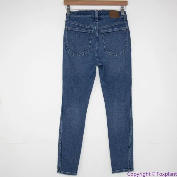 Madewell Petite 10" High-Rise Skinny Jeans in Wendover‎ Wash, 27P - Image 6