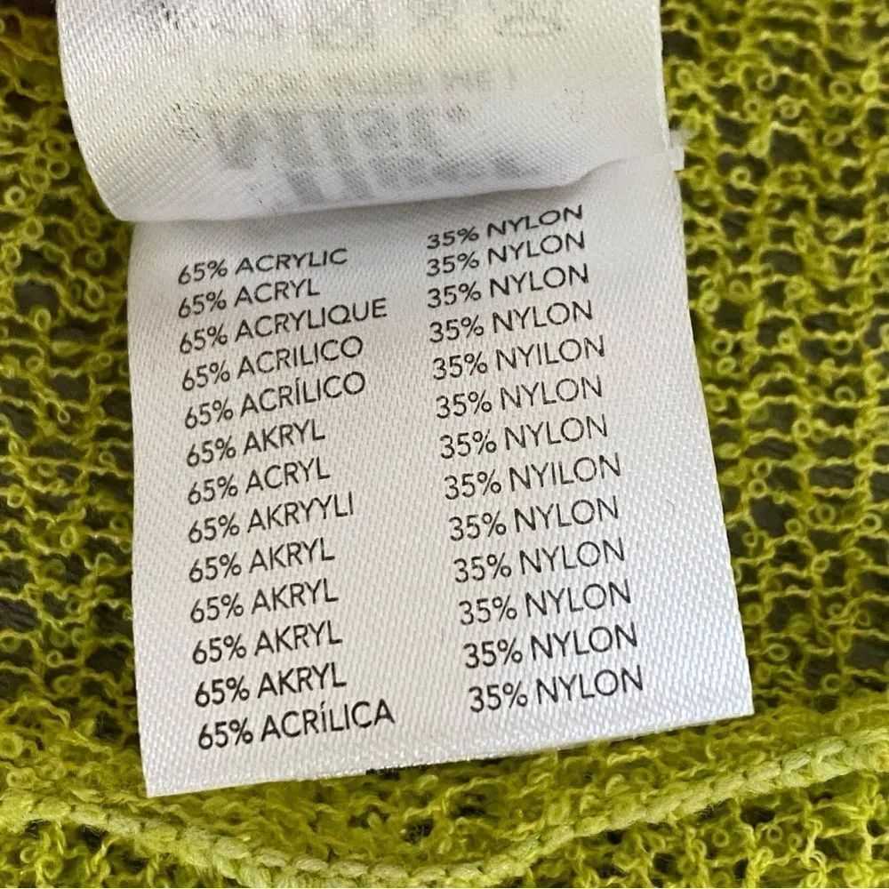 Tiger Mist Sheer Mesh Crop Top Chartreuse Green Party Statement - Image 6