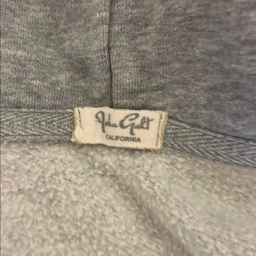 Brandy Melville Gray Zip-Up Hoodie - Image 2