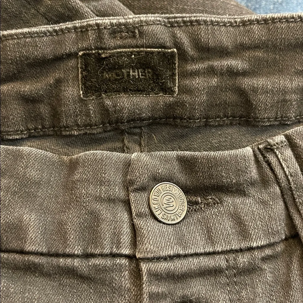 MOTHER The Pixie Ankle Fray Not Guilty Black Skinny Jeans Size 28 - Image 3