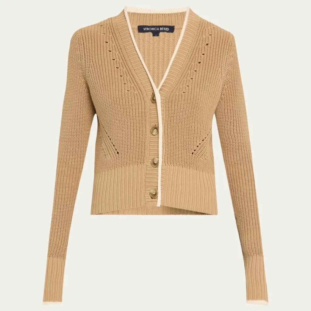 Veronica Beard Beatrice Cotton Cardigan - Image 8