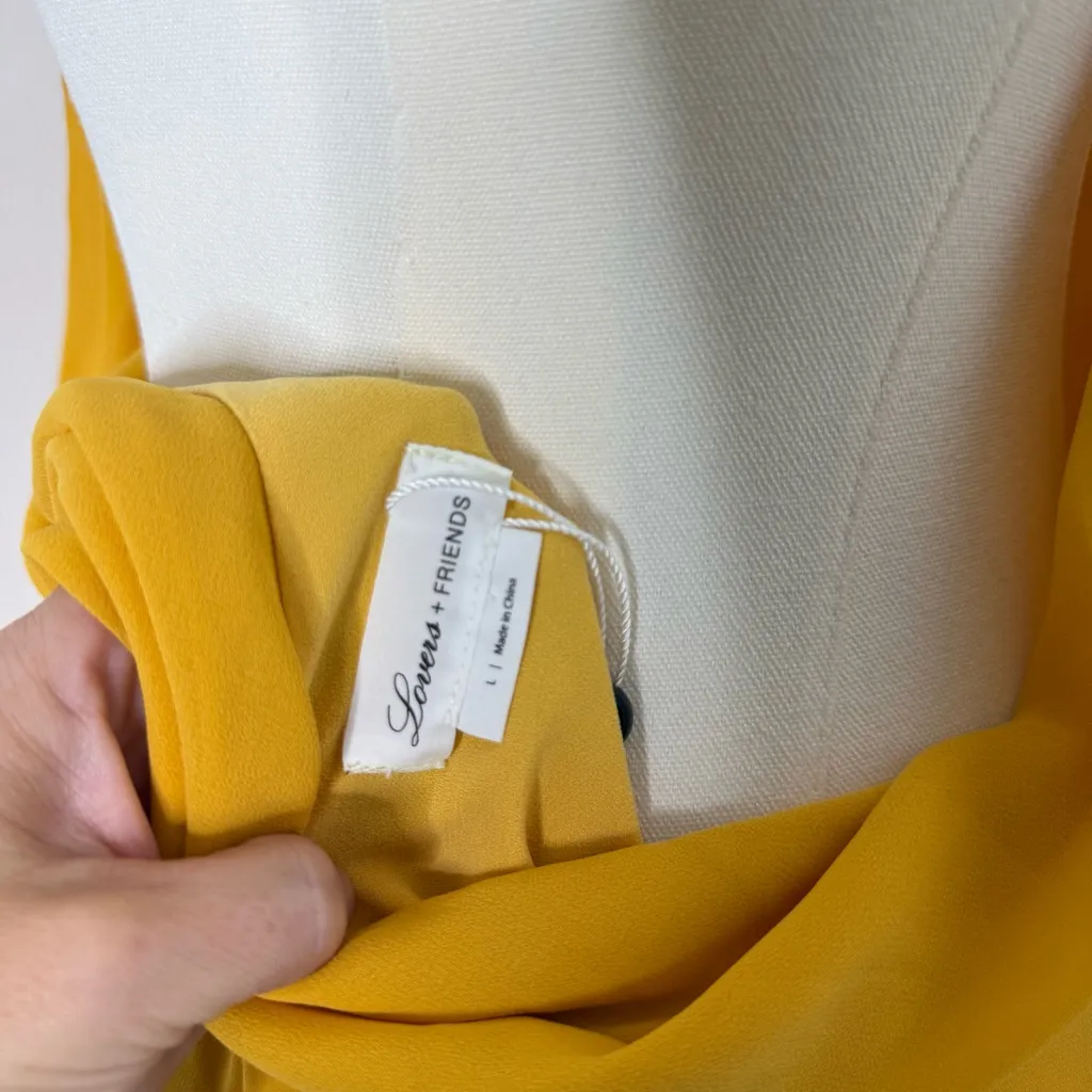 Lovers + Friends Sheyla Maxi Dress in Golden Rod - New with Tags Size Large - Image 8