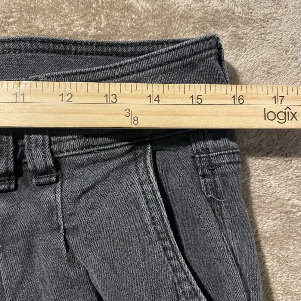 Sonoma Jeans Women's 10 Relaxed Charcoal Gray Black High Rise Straight Leg Pants - Image 4