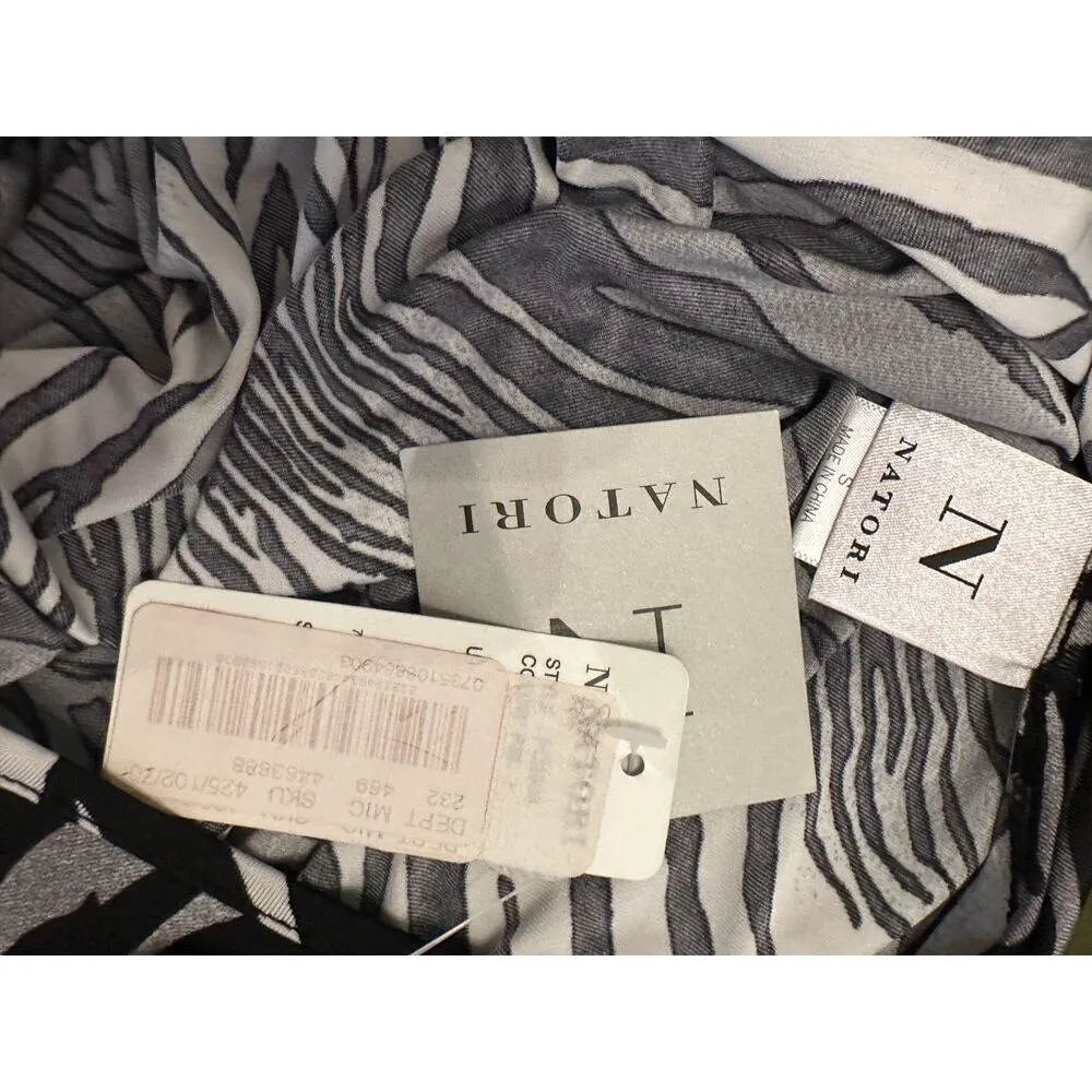NATORI Zebra Print Short Sleeve Mini Shift Dress Size Small NWT - Image 4
