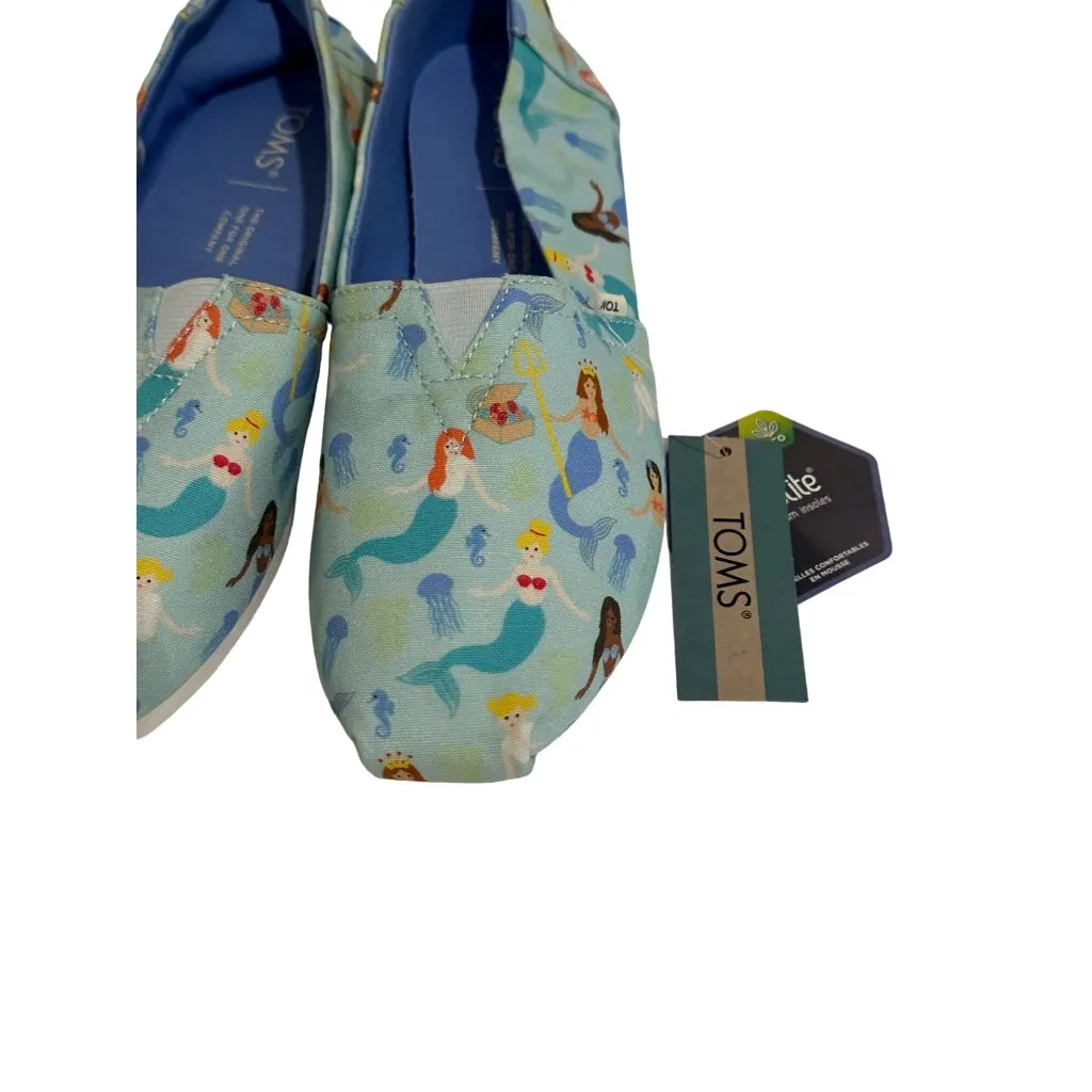 TOMS Mermaid Print Slip On Flats Size 6 NEW New with tags - Image 4