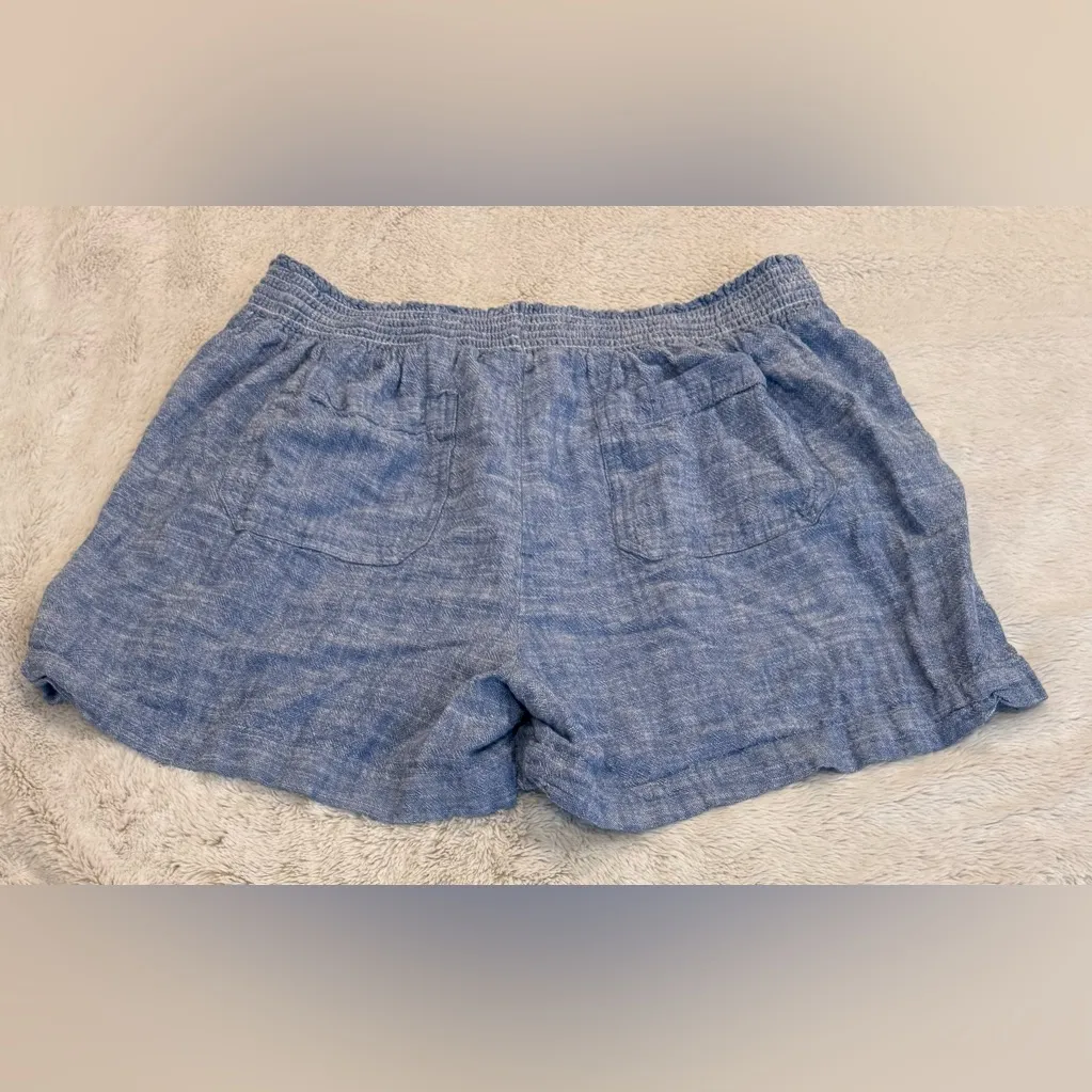 **Briggs New York Linen-Blend Shorts – Women’s XL, Blue** - Image 3