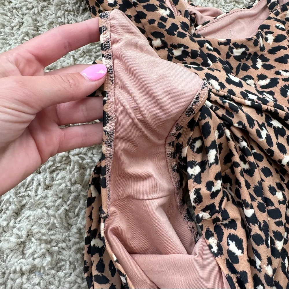 Aerie Leopard Full Coverage One Piece Swimsuit - Image 9