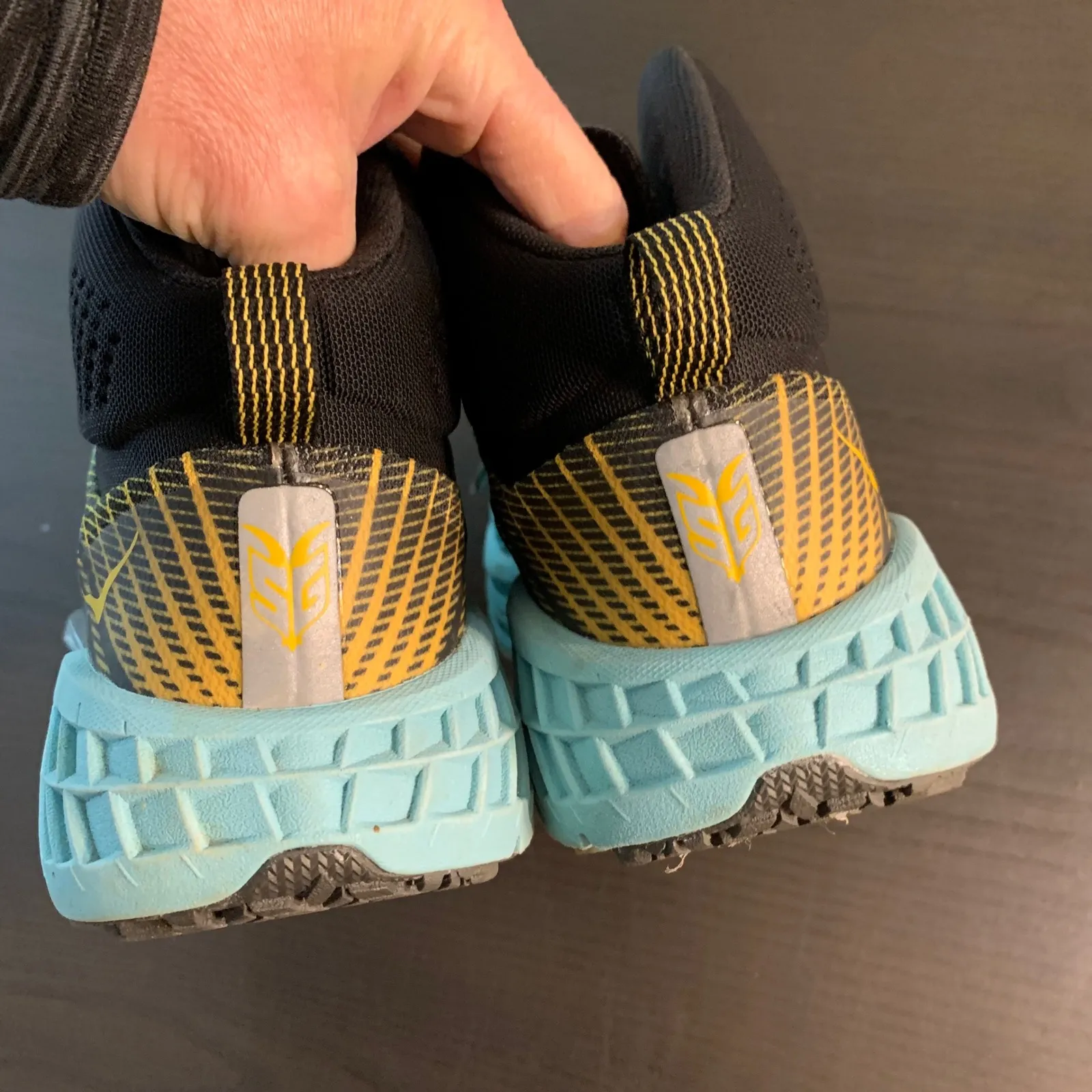 Hoka Speedgoat Mid 2 GTX Trail Running Shoes Womens 6.5 Aqua Waterproof Sneakers Blue - Image 3