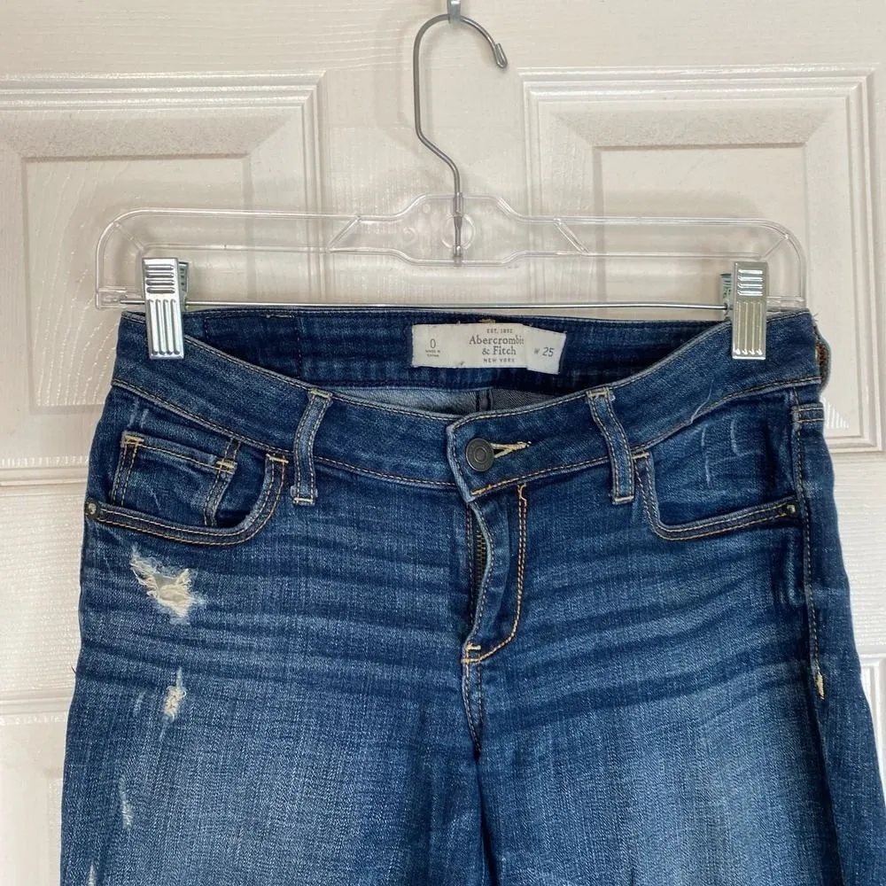 ABERCROMBIE & FITCH Skinny Jeans Size 25 Dark Wash - Image 3