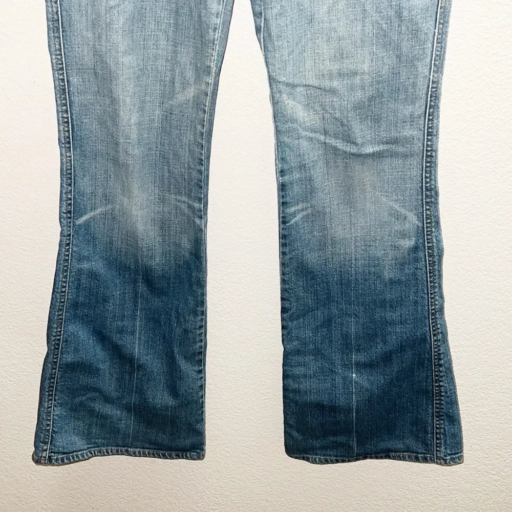 7 For All Mankind Women's Wide Leg Low To MidRise Flare Light Blue Jeans - Image 3