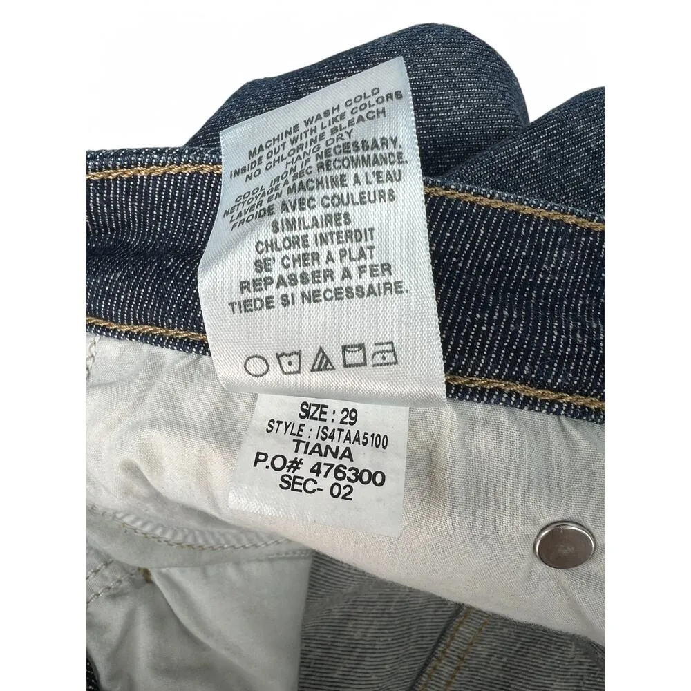 Joe's Jeans 29 X 29 Cropped Mid Rise Cuffed Dark Wash Ankle Cuff Slim Tapered - Image 5