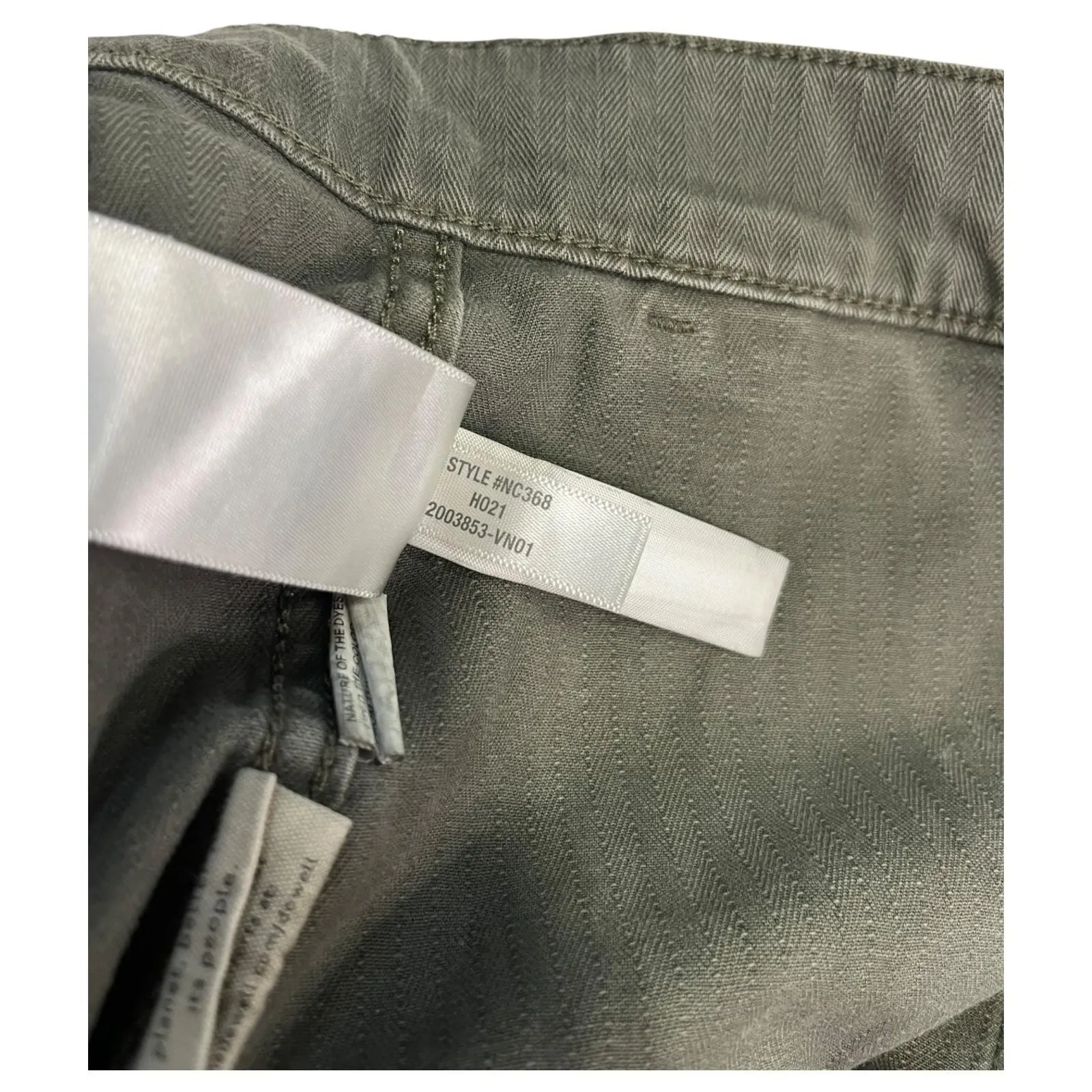 Madewell Pants Womens 28 Green High Rise Straight Utility Pocket Casual Stretch - Image 5