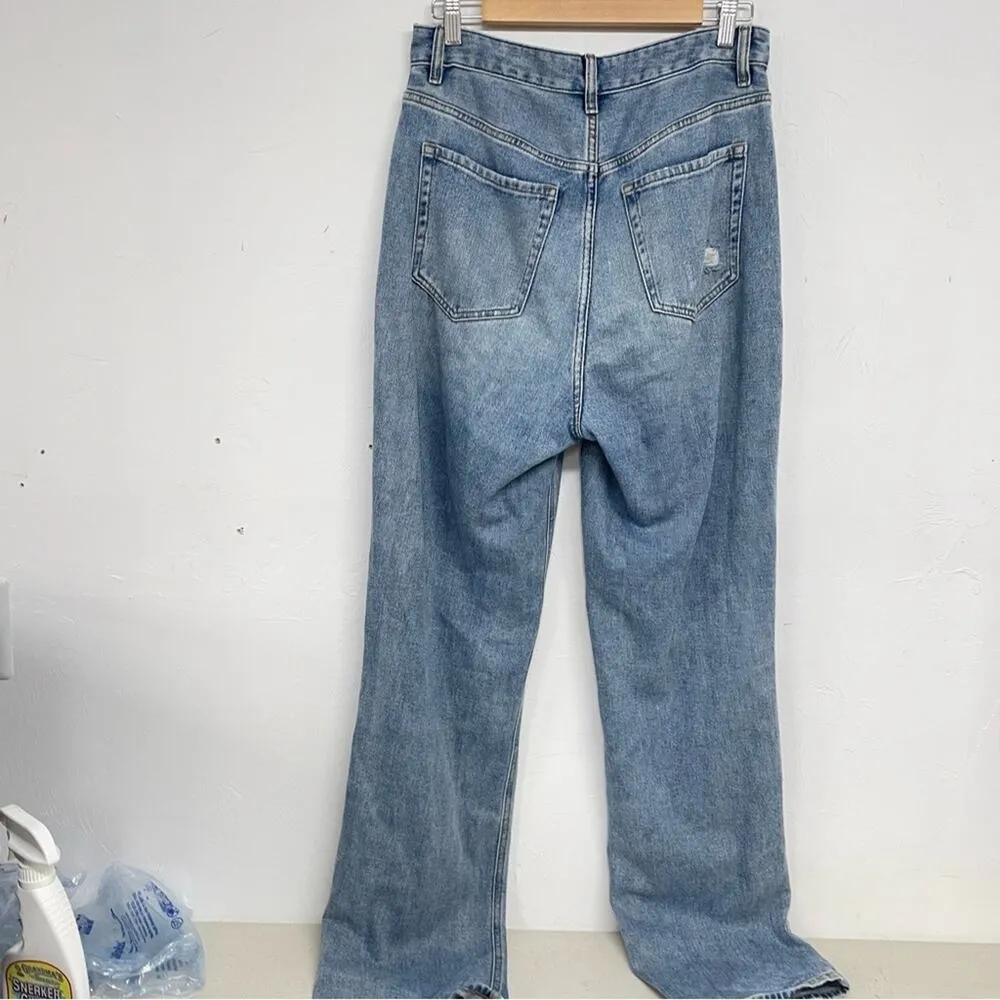 Pacsun Distressed Light Wash 90s Boyfriend Jeans Womens 29 Blue Denim Baggy - Image 6