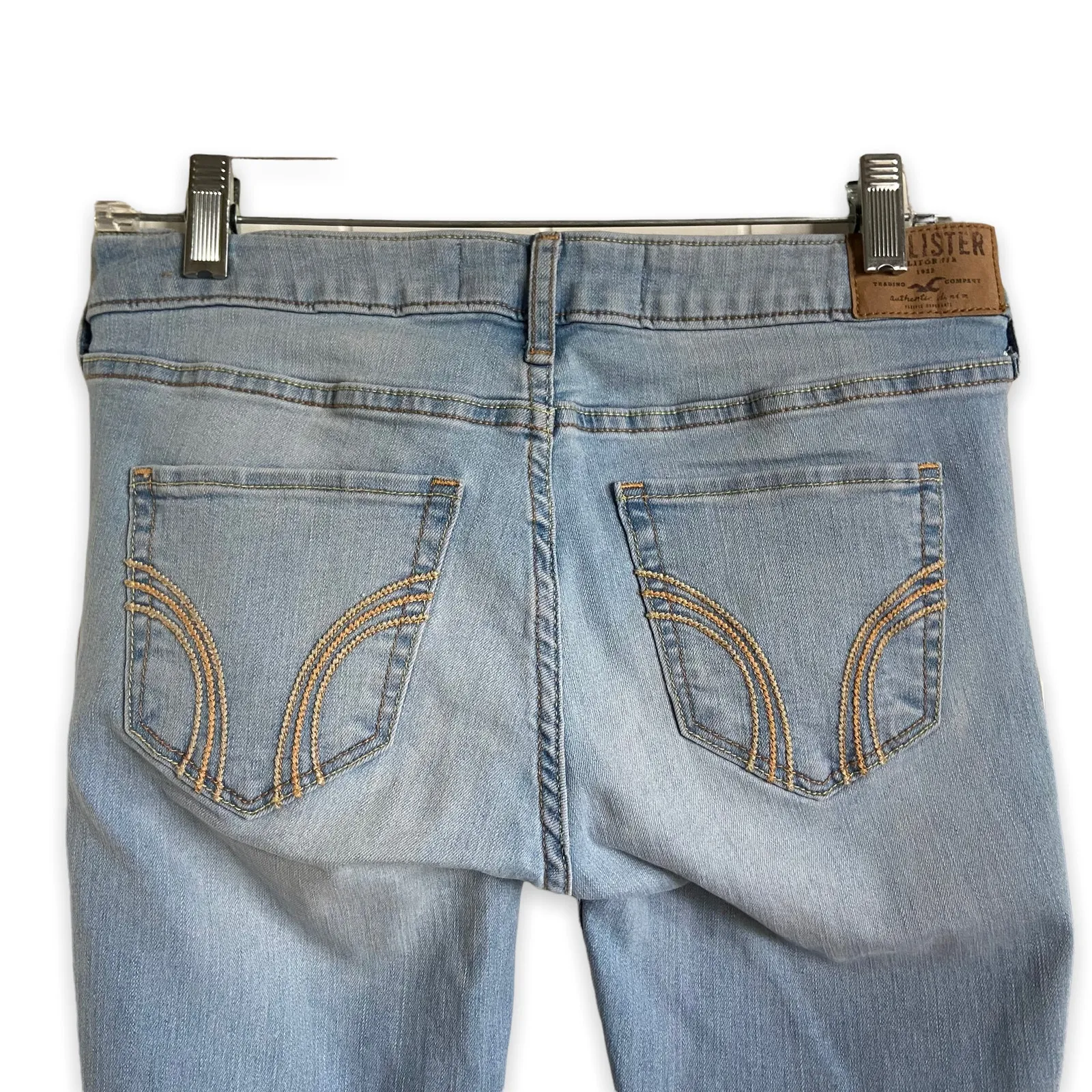 Hollister Super Skinny Jeans Size 3S W26 L‎ 29 Light Blue Stretchy - Image 5