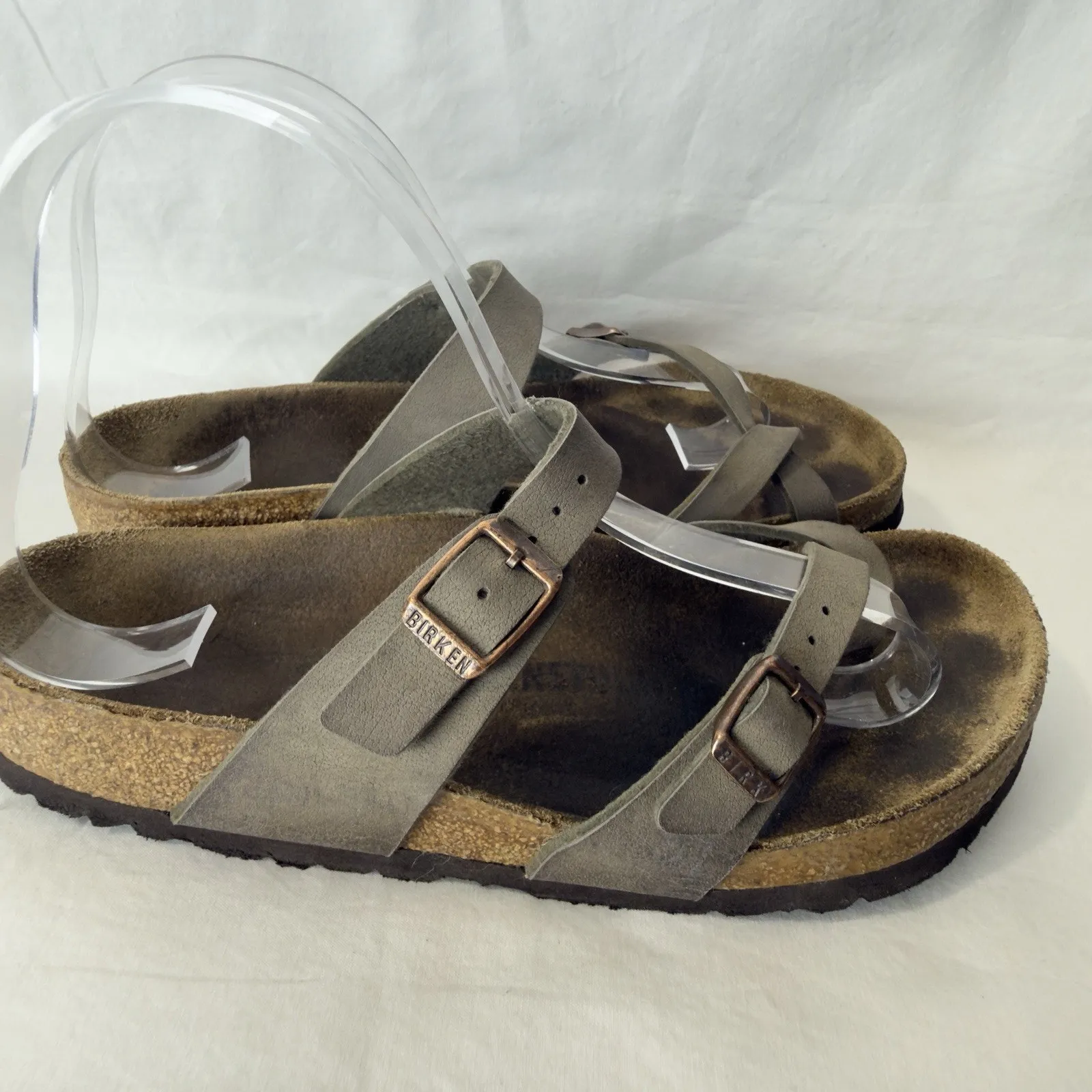 Birkenstock Mayari Women’s Sandals Taupe Brown / Gray Size 39 - Image 2