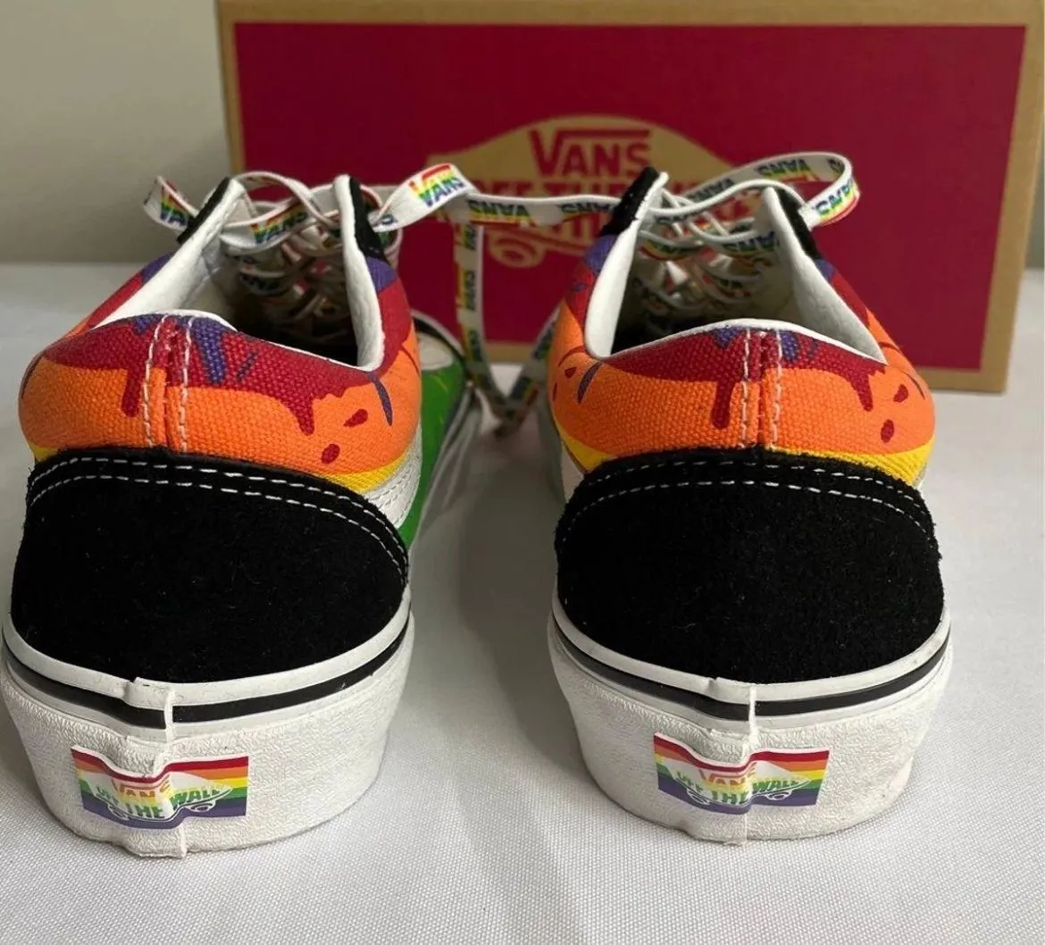Vans Old Skool Rainbow Drip Sneakers - Image 3