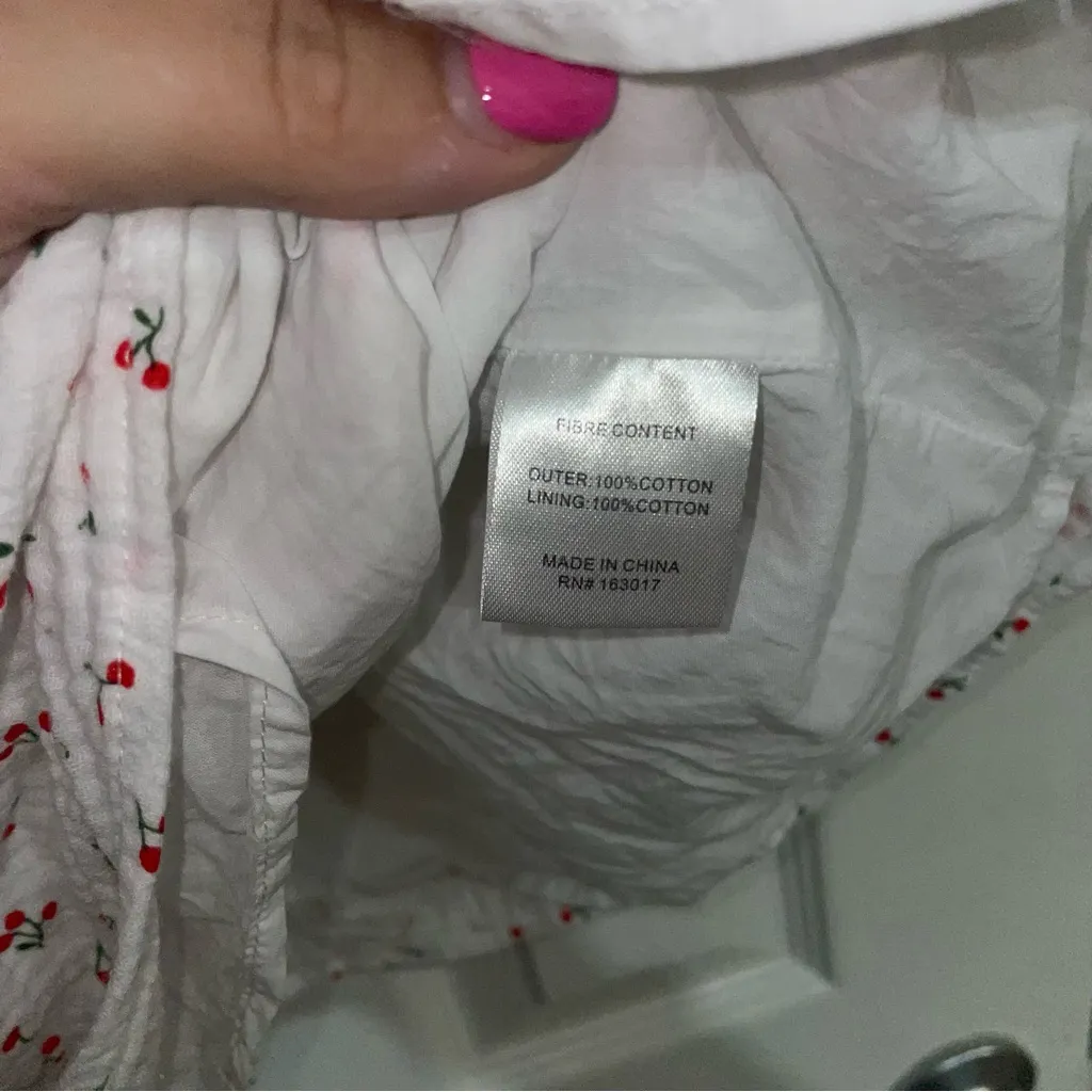 Princess Polly Cherry Muslin Mini Dress Size‎ 4 - Image 5