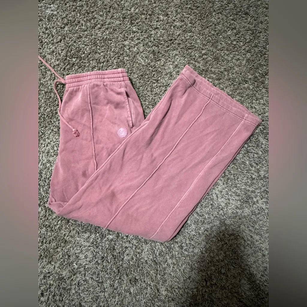 Victoria Secret Pink Premium Fleece Wide-Leg Pants - Image 3