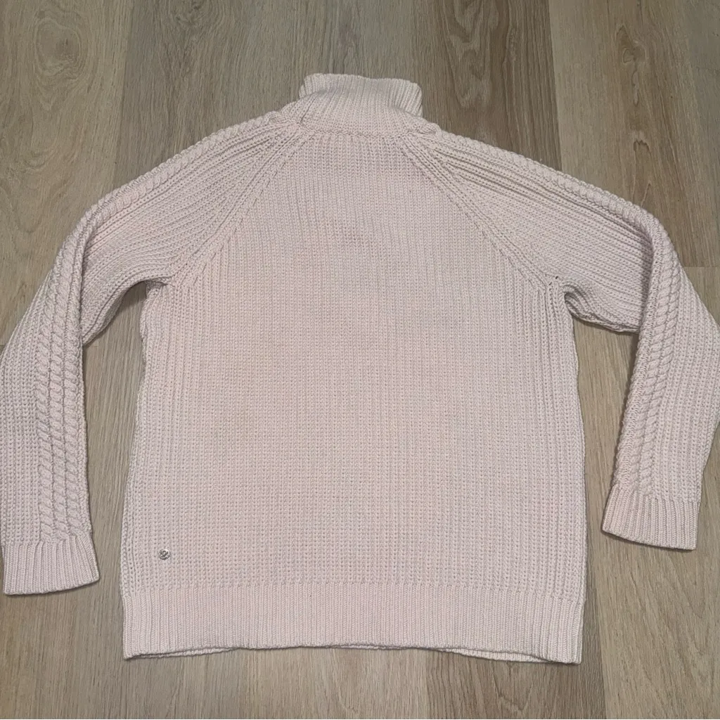 Lululemon Bring The Cozy Turtleneck Misty Pink - Size 8 - Image 5