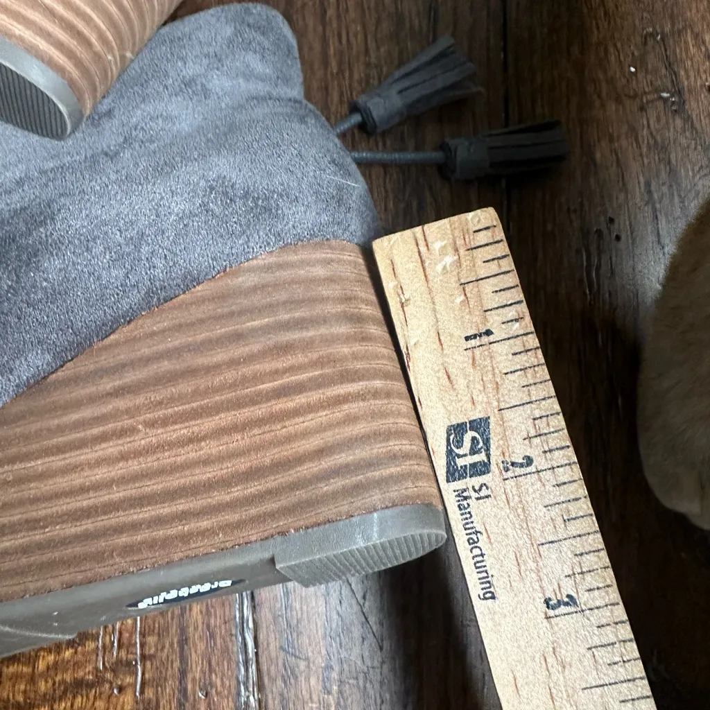 NWT Dr. Scholl's Dakota Wedge‎ Booties Women's Shoes Size 7.5 Gray - Image 3