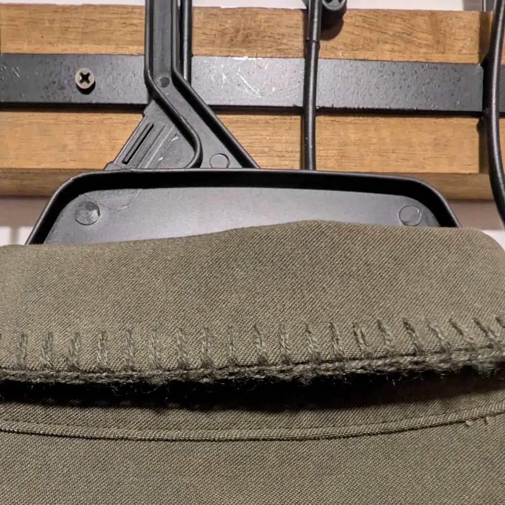 Requirements Woman Olive Faux Suede Button Front Jacket Blazer 1X Whipstich - Image 8