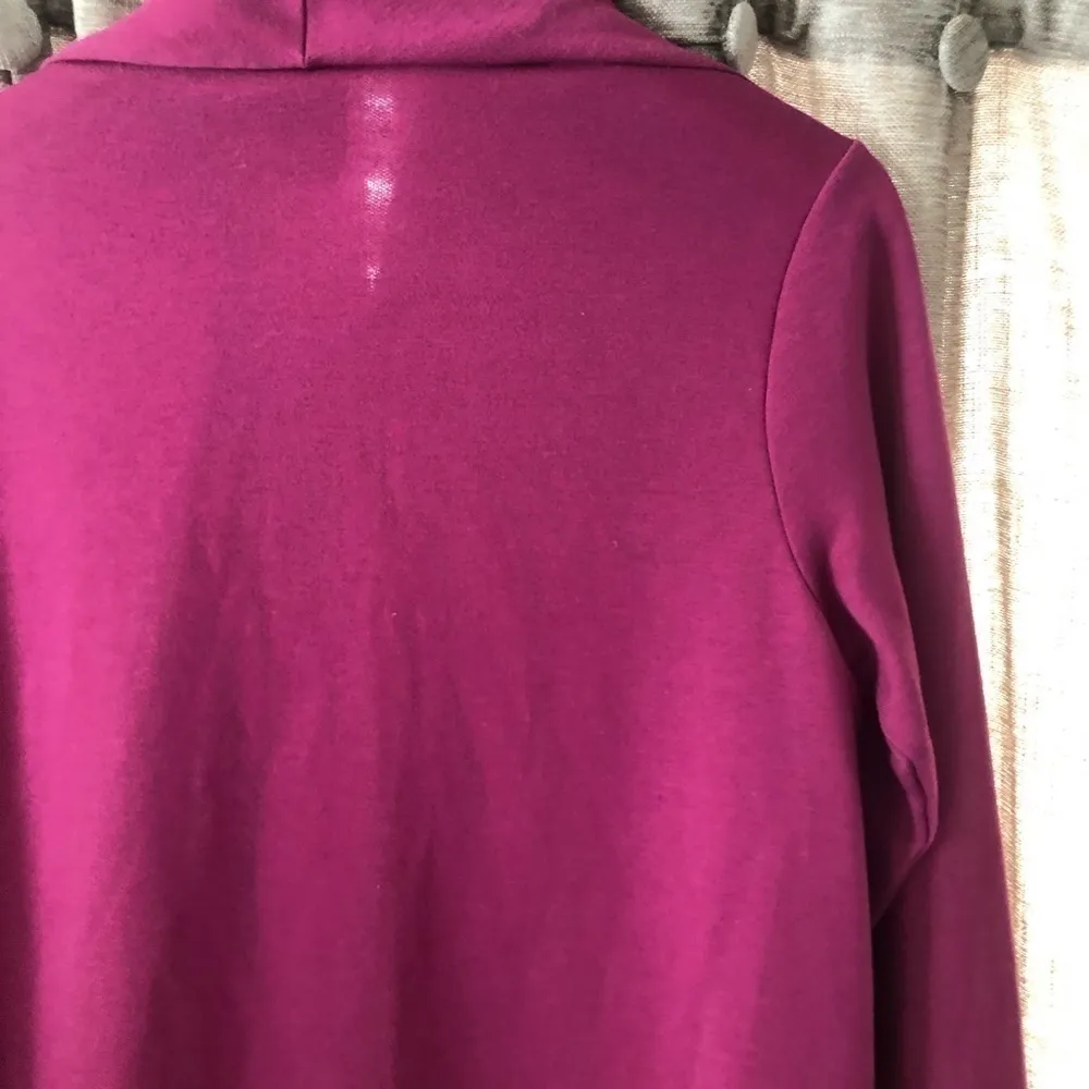 Bobeau  Purple Single Button Draped Jacket - Image 12