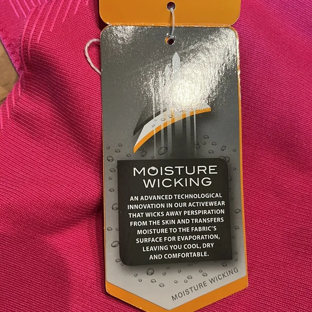 Performance Athletic Leggings Pink Sizzle New Avia Bodymapped Capri Womens Small - Image 11