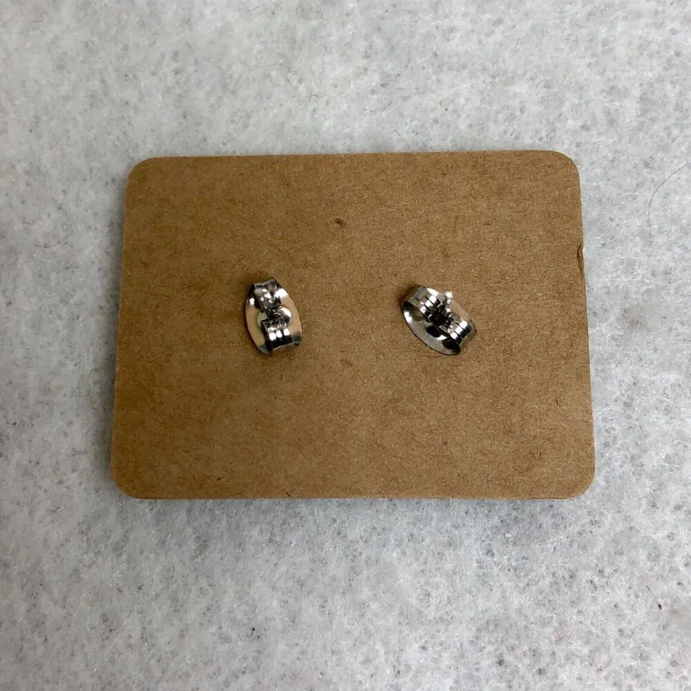 Spooky Ghost White Stud Earrings - Image 2