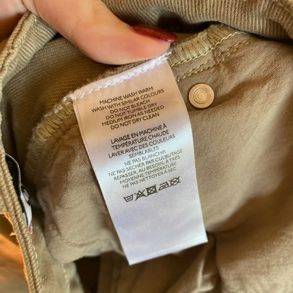 BDG urban outfitters size 27 or 4 high and wide tan green grunge jeans - Image 5