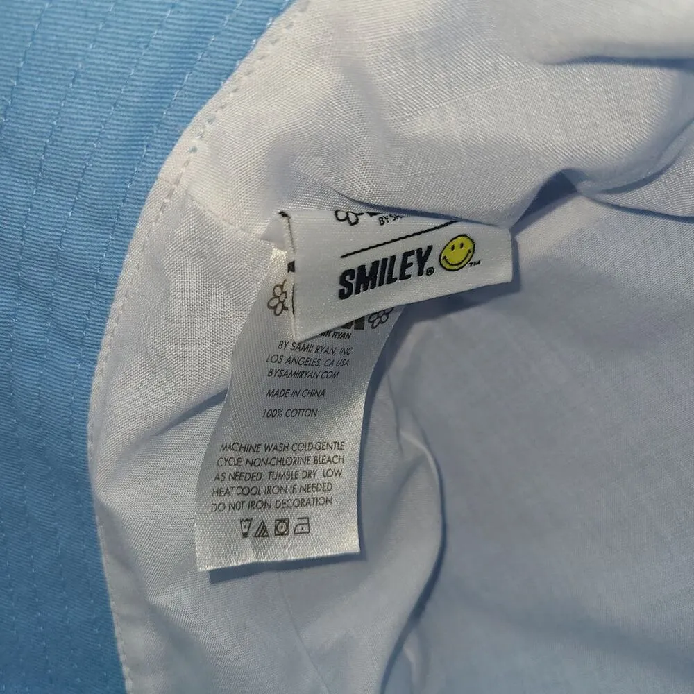 BSR By Sami Ryan Smiley Bucket Hat Blue - Image 8