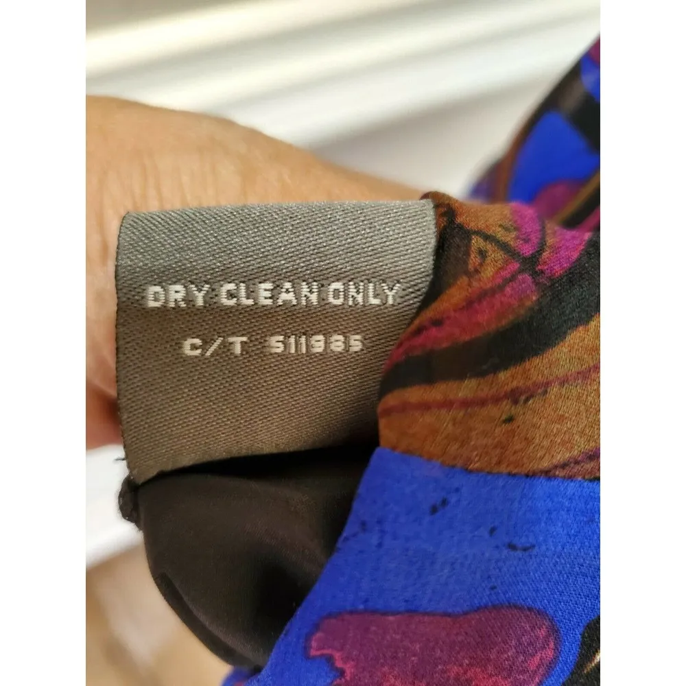 Taylor Women's Multicolor 100% Silk Halter Neck Sleeveless Knee Length Dress 6 - Image 11