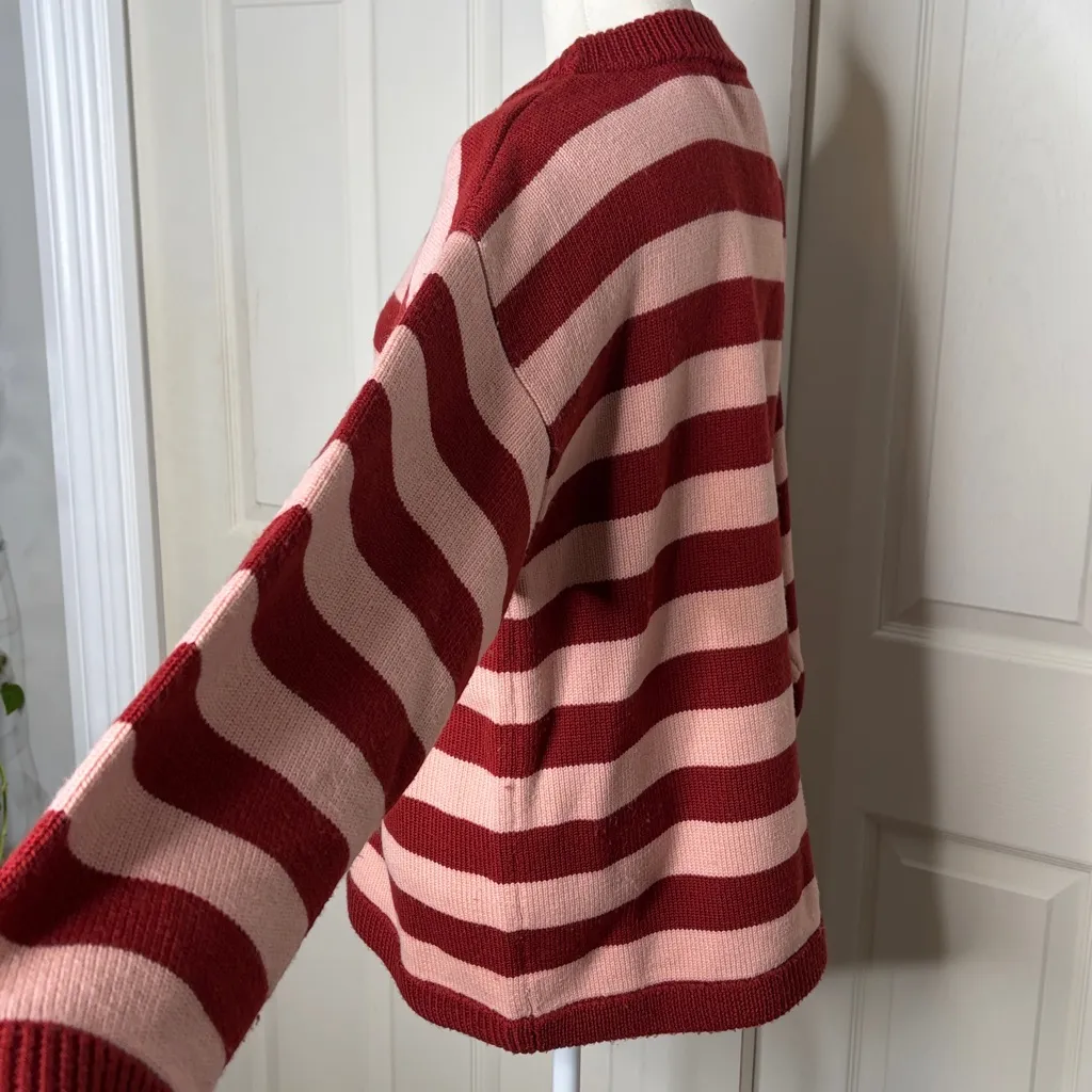 EQUIPMENT
Brittan Wool Sweater In Syrah Red And pink jumper size m
B-1 - Image 5