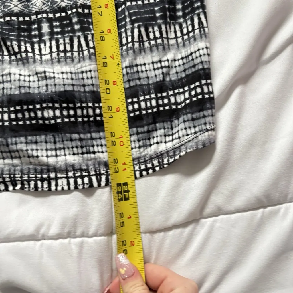 Ambrielle Womens Size XL Tankini Swim Top Bathing Suit Swimsuit Black Beach - Image 4