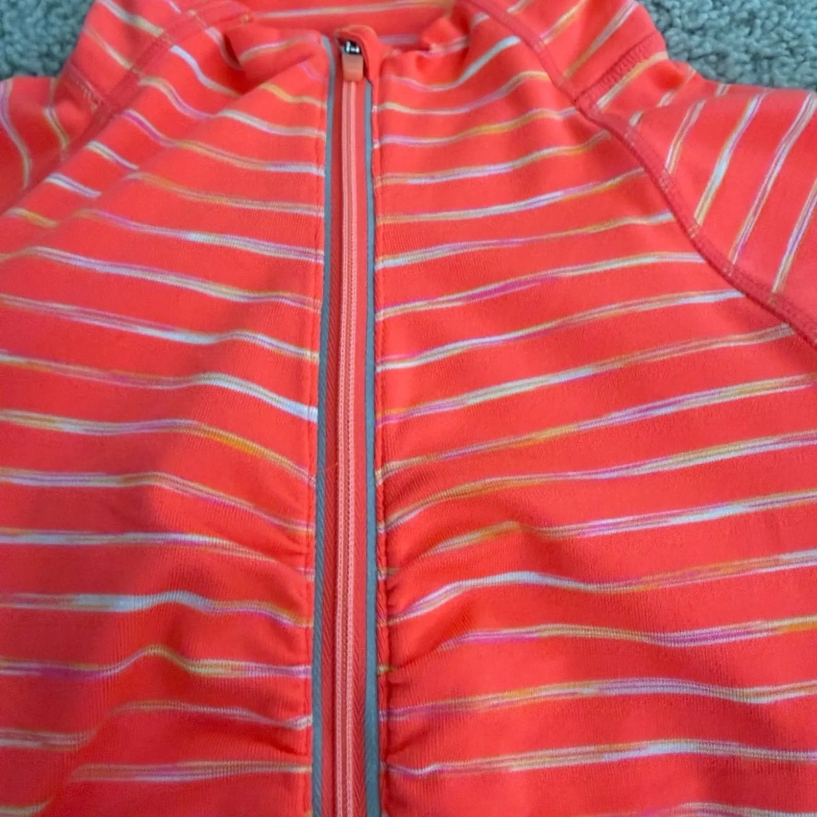 Athleta Pink Stripe Half-zip Jacket-S - Image 7
