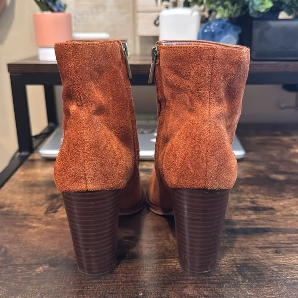 Sam Edelman Rust Brownieh Orange‎ Booties size 7 - Image 2
