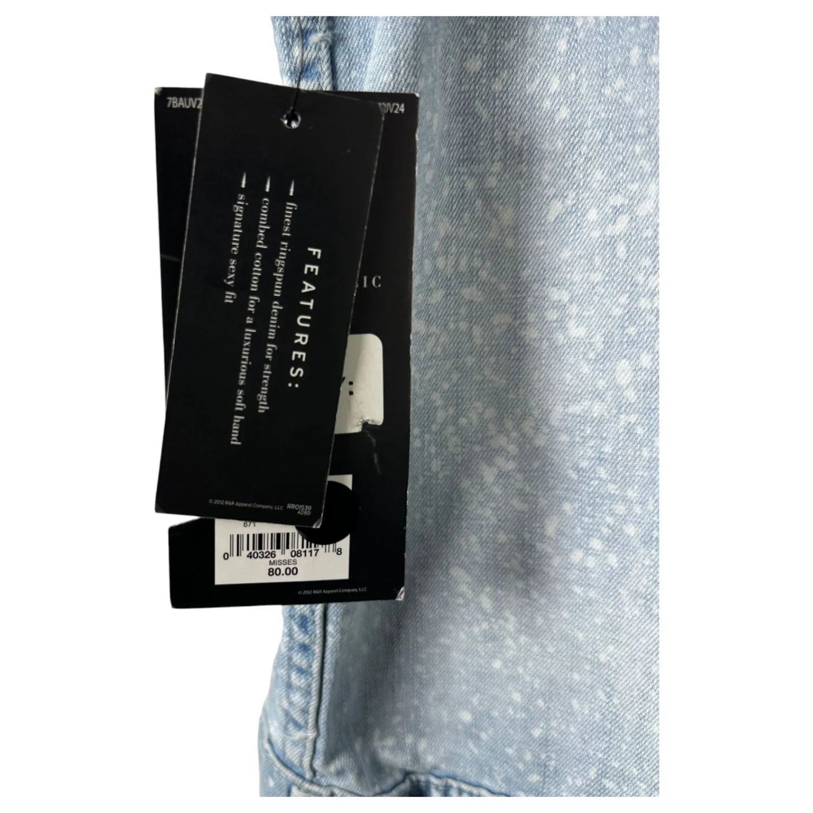 Rock & Republic Gunshow Studded Acid Wash Vest Women's Size Small NEW with Tags - Image 5