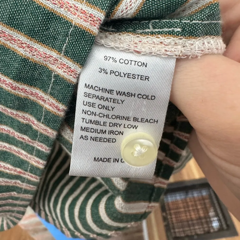 Birds of Paradis Travota California Talia Striped Lyrex Blouse - Image 5