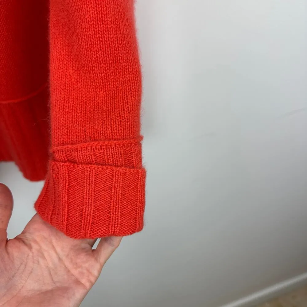 Charter Club Luxury Cashmere Mockneck Sweater Red Holiday Relaxed Boxy Medium - Image 13