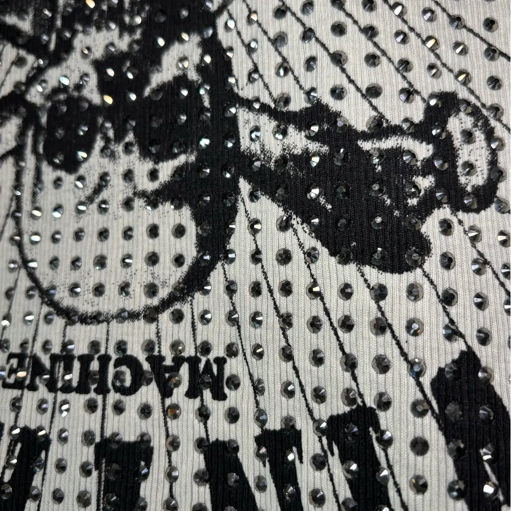 Vocal Studded Vintage Skull Tank Top, Women’s Medium - Image 5