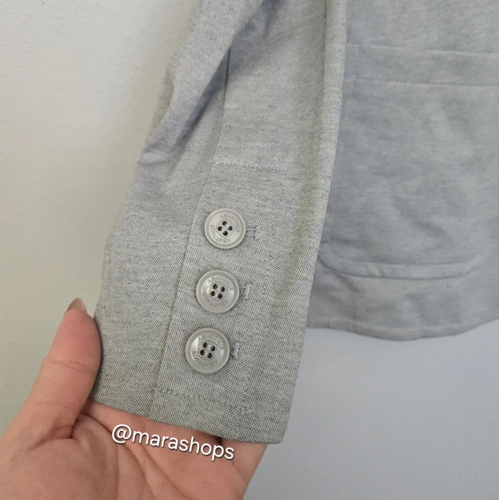 Anatomie Lightweight Stretch Travel Blazer Jacket Gray Size M - Image 3