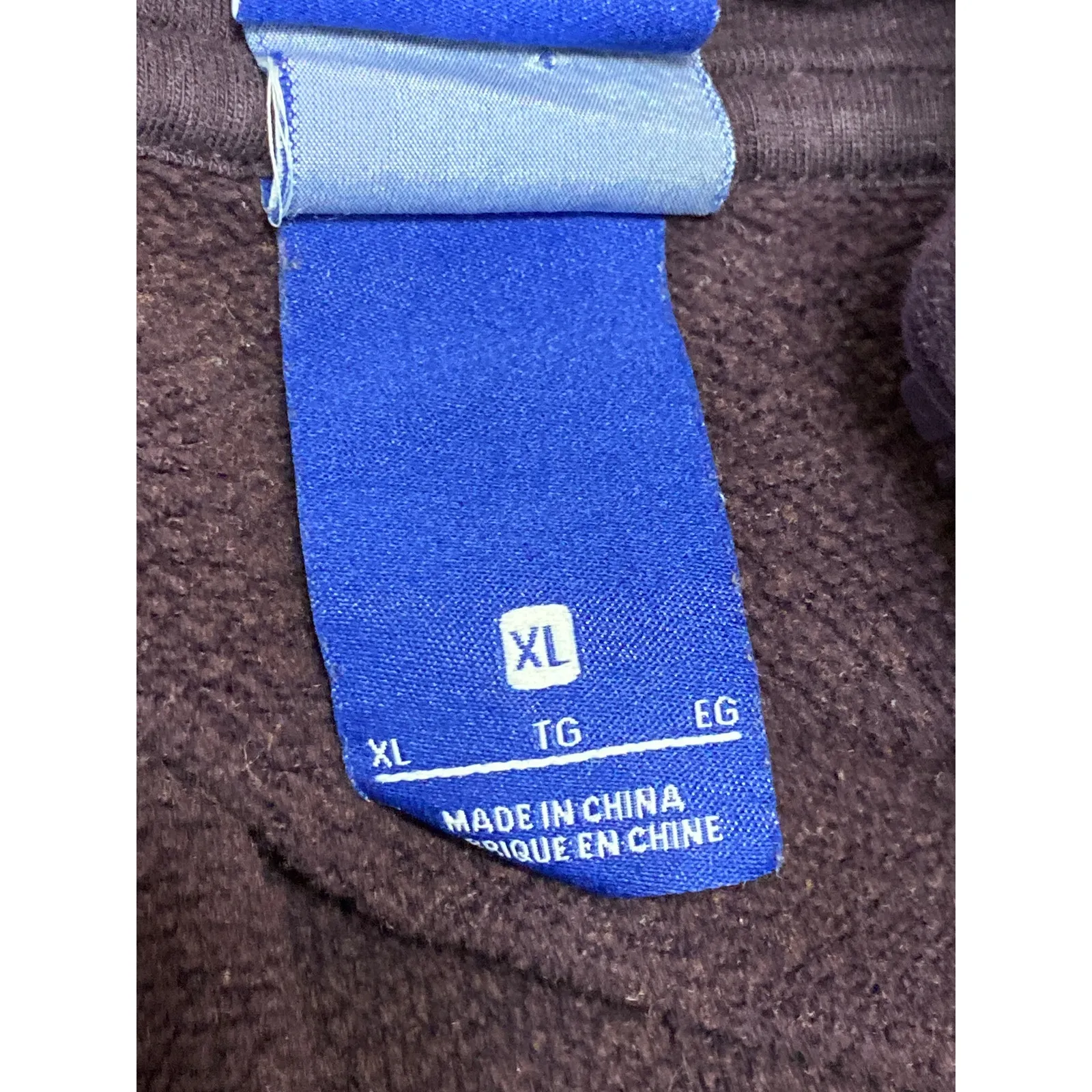 Nike Women's Purple Fleece Long Sleeve Zip Up Hooded Hoodie Sweatshirt Top Sz XL - Image 3