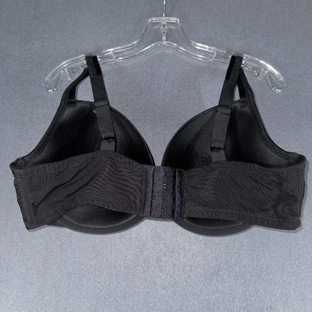 Olga Bra Womens 42D Full Coverage Underwire Molded Padded Leaf Print Support Black Size undefined - Image 5