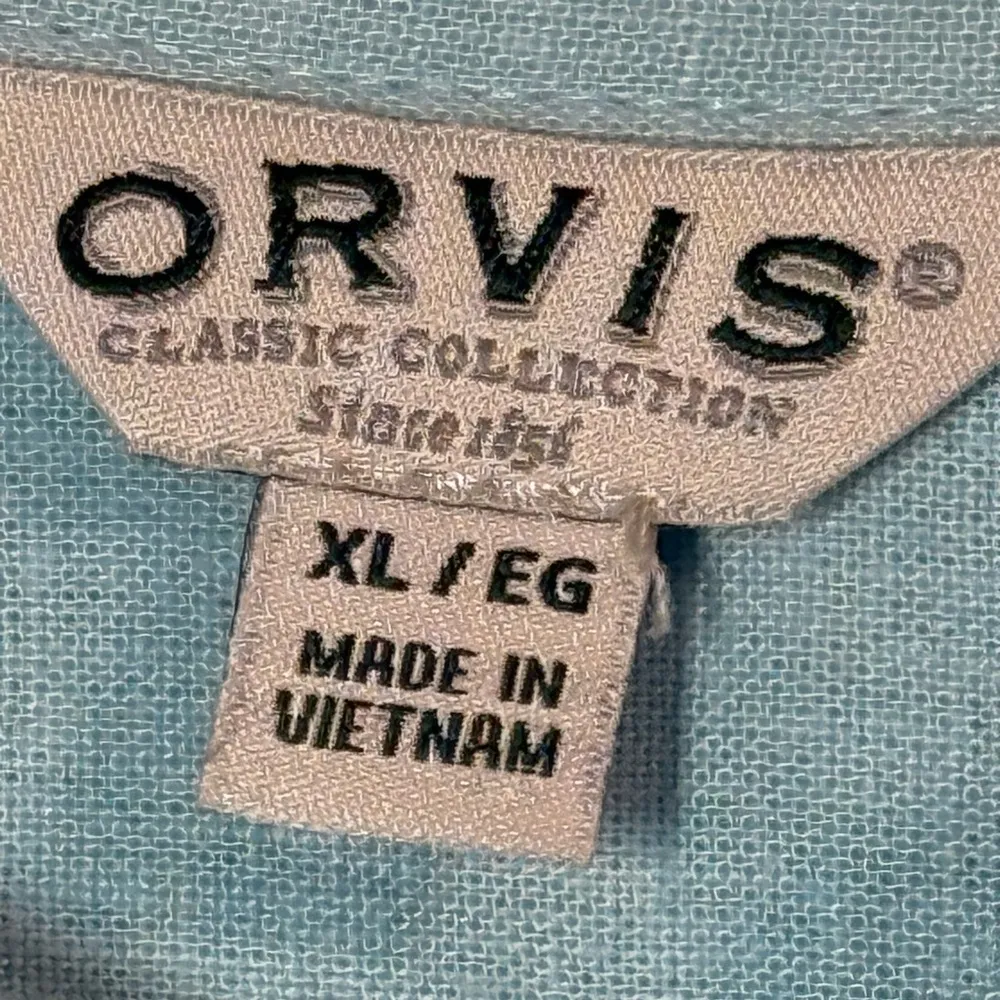 Orvis Linen Blend Shirt, XL - Image 2