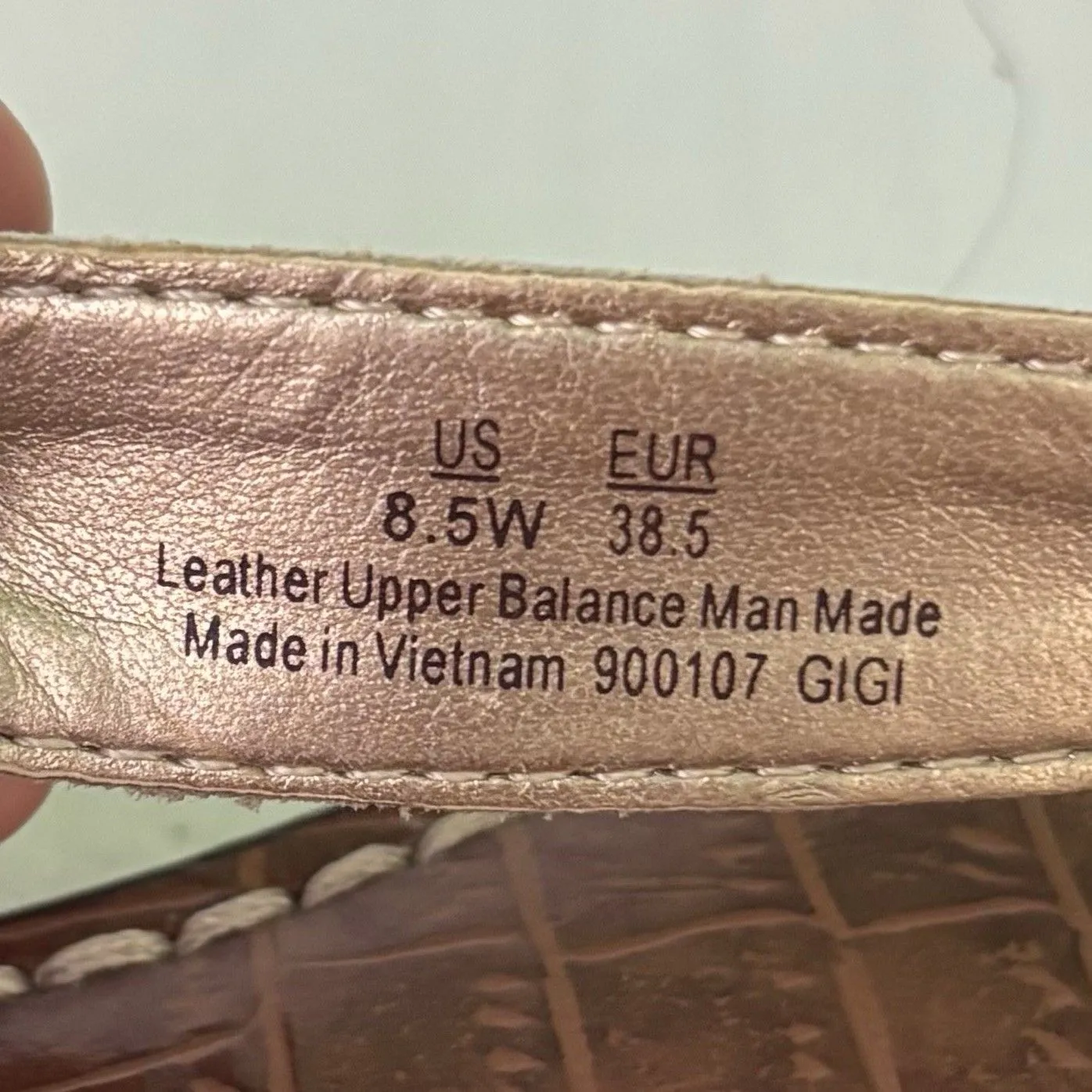 Sam Edelman Gigi Sandals Women's Size 8.5 W, 38.5 EU White Leather Thong Strappy - Image 8