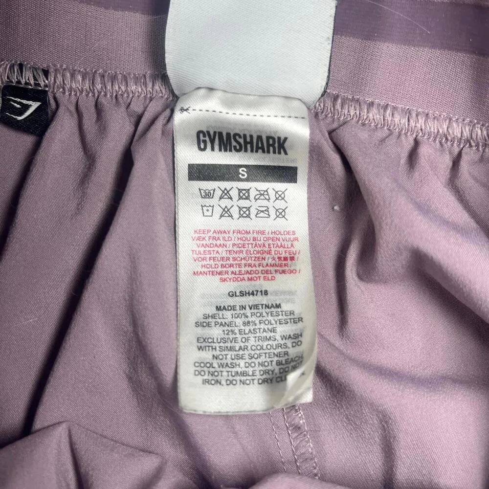 Gymshark Women's nonslip Light Purple Sports Workout Shorts - Image 6